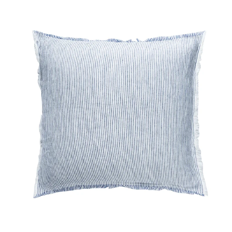 Plush Pillows for a Cozy BedSo Soft Linen Coastal Stripe Pillow