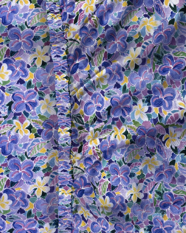 Fitted Sheets with Reinforced Corners for Long - Lasting UseKip&Co X Ken Done Frangipani Organic Cotton Fitted Sheet