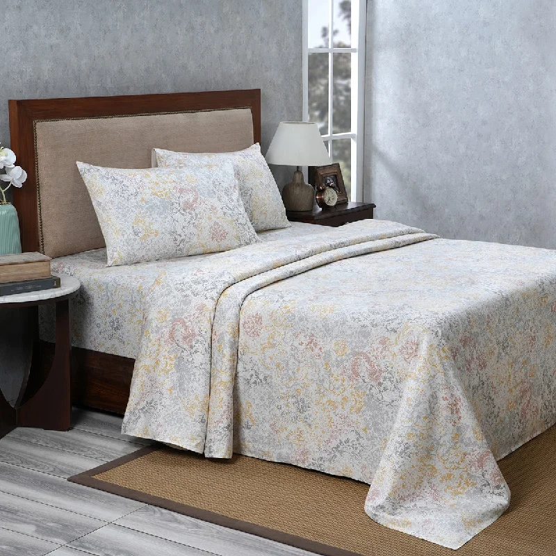 Quilted Cotton Sheets for a Warm and Inviting BedPBS Renaissance Medley 100% Cotton Print Bed Sheet With Pillow Case