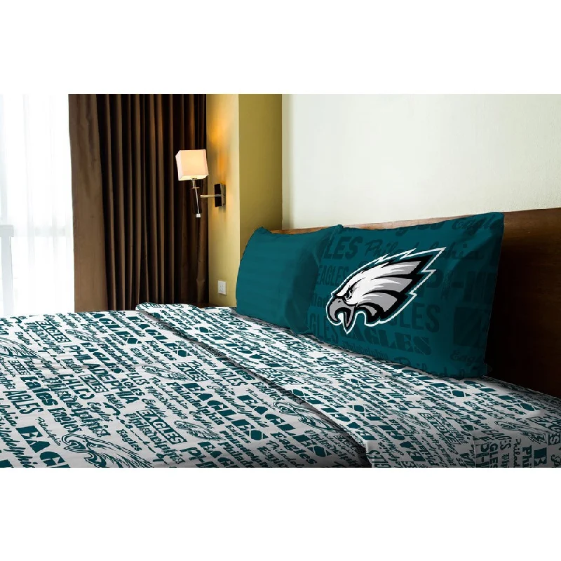 Thermal - Regulating Bamboo Sheets for All - Season ComfortNFL 820 Eagles Anthem Twin Sheet Set