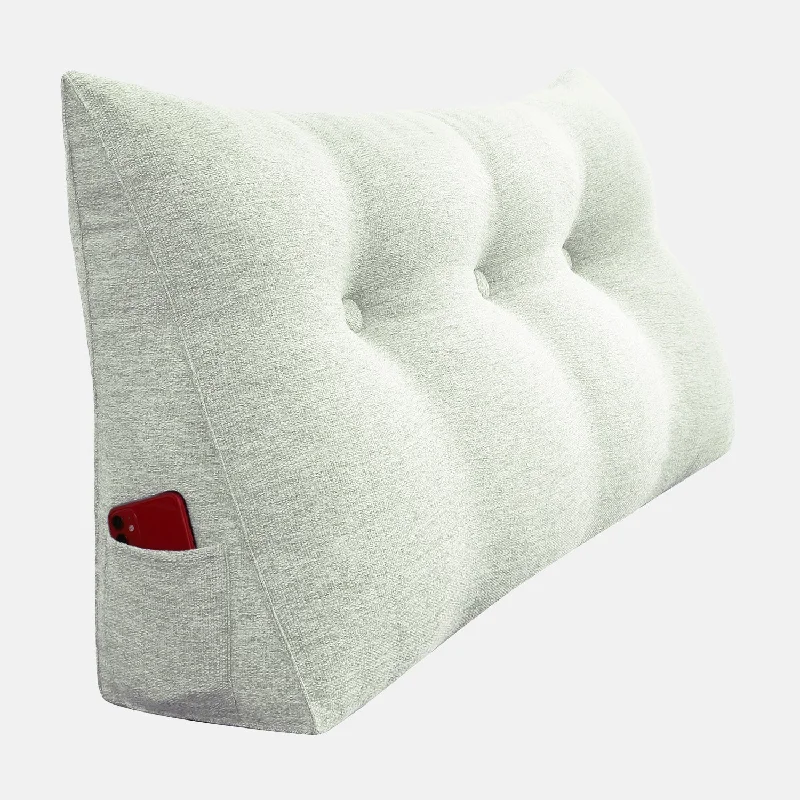 Firm Pillows for Side SleepersLarge Bolster Triangular Linen Wedge Pillow