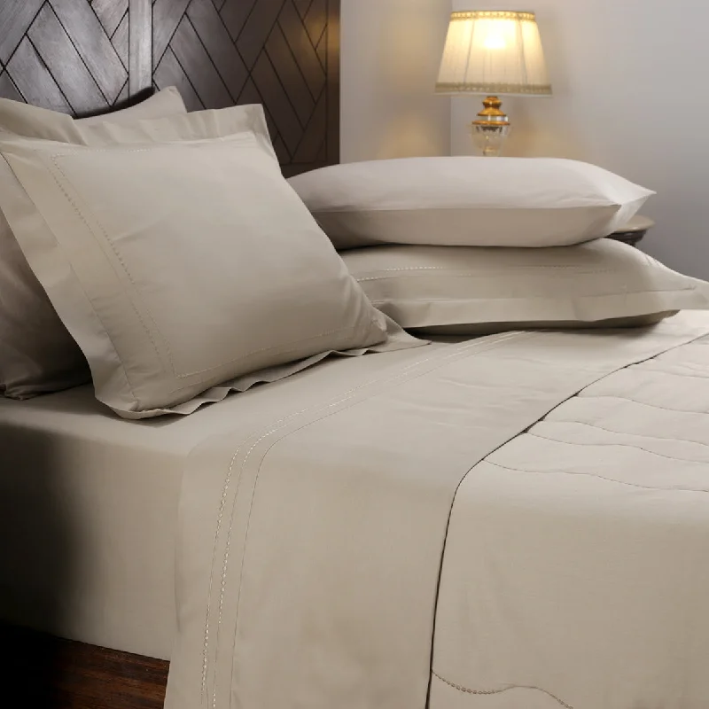 Rayon - Cotton Sheets for a Breathable and Soft BlendNostalgic Attire Eiderdown Neutral 4PC Top Sheet Set