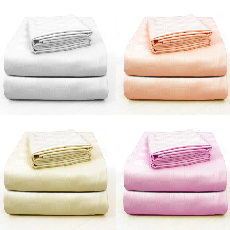 Wrinkle - Free Polyester Sheets for a Low - Maintenance BedPlaid Super Soft Deep Pocket Sheet Set