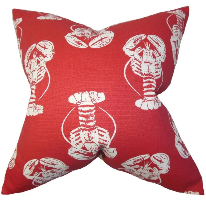 Silk Pillows for Smooth Skin and HairLobstah Throw Pillow