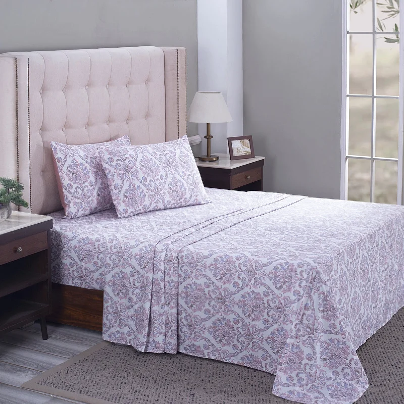 Twin - Size Sheet Sets with a Pillow ProtectorPBS Nomad Scuplt Cornelian Printed 100% Cotton Purple Soft Bed Sheet Twin - Size Sheet Sets with a Pillow ProtectorPBS Nomad Scuplt Cornelian Printed 100% Cotton Purple Soft Bed Sheet