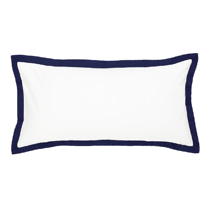 King - Size Sheet Sets with a Decorative Pillow SetThe Linden Navy Blue Throw Pillow