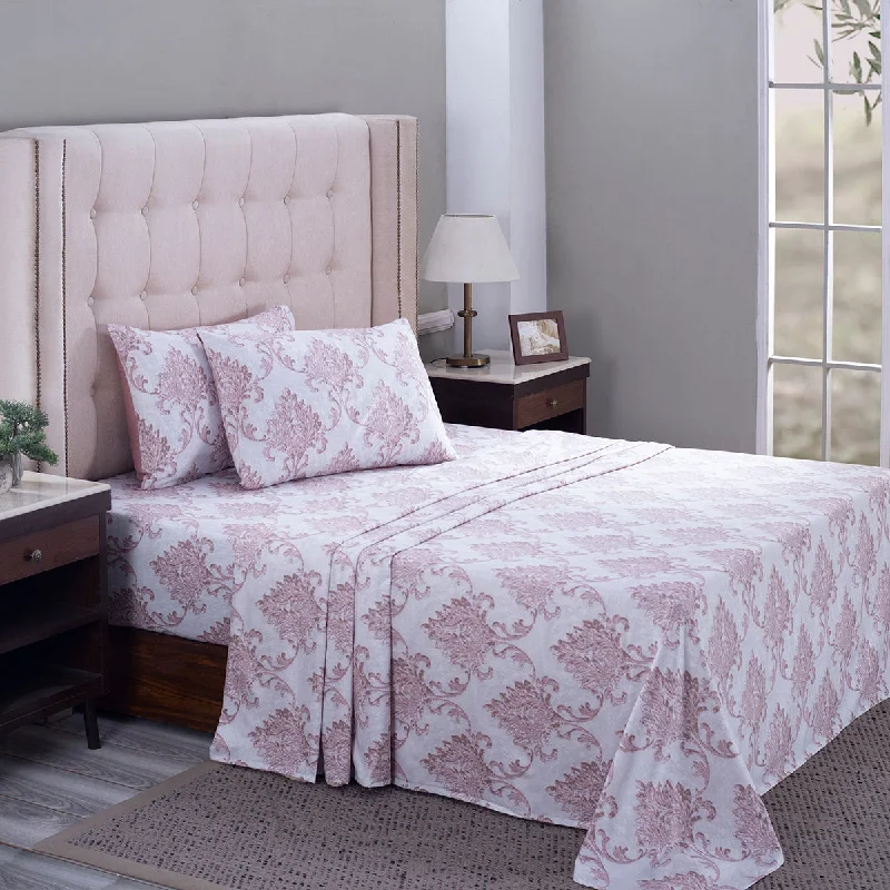 Hypoallergenic Silk Sheets for Sensitive SleepersPBS Nomad Scuplt Pietra Printed 100% Cotton Pink Soft Bed Sheet Hypoallergenic Silk Sheets for Sensitive SleepersPBS Nomad Scuplt Pietra Printed 100% Cotton Pink Soft Bed Sheet