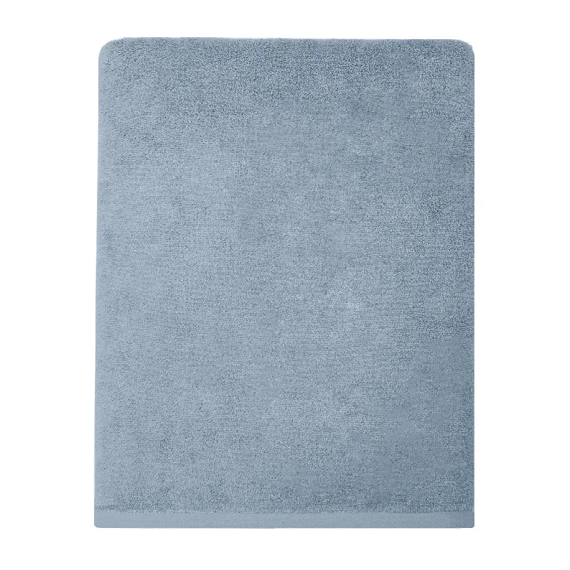 Rayon - Cotton Sheets for a Breathable and Soft BlendPlush Vista Blue Bath Sheet