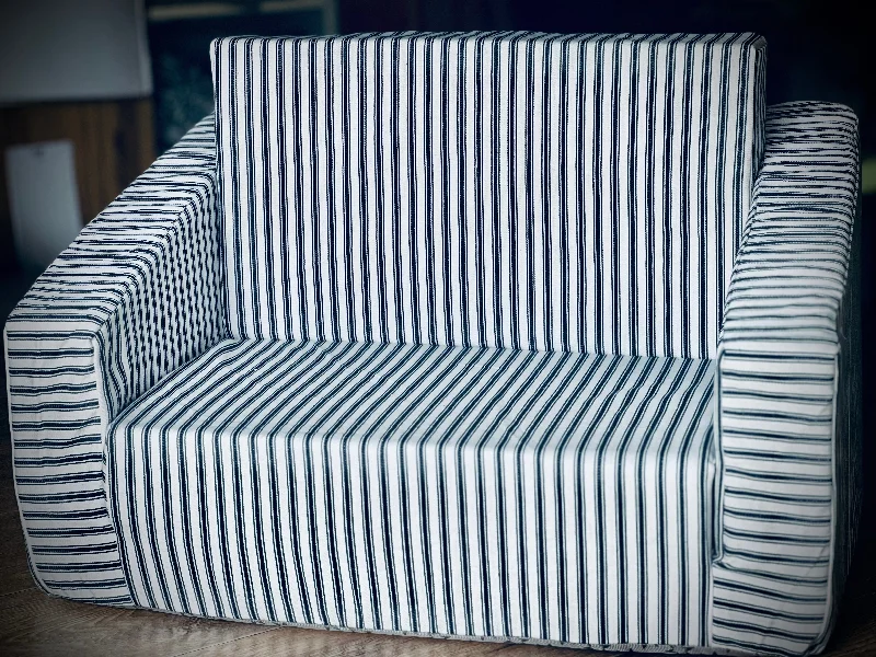 Pregnancy Pillows for Expectant MothersHamptons navy ticking  - Kids Fold-Out Sofa