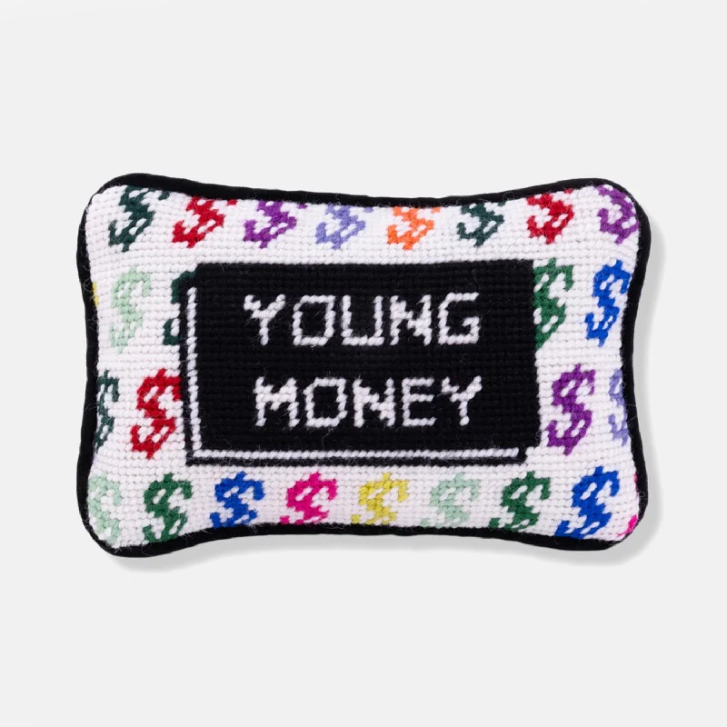 Plush Pillows for a Cozy BedFurbish Young Money Mini Lumbar Pillow
