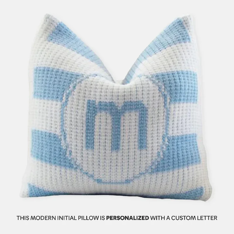 Velvet Pillows for a Touch of EleganceModern Initial Stripe Pillow