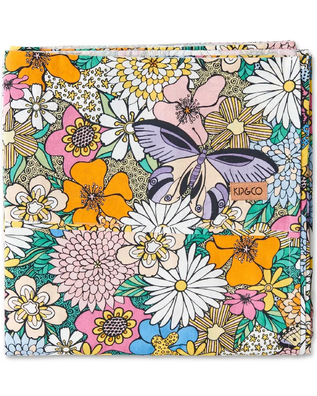 Sheet Sets with Multiple Pillowcase OptionsBliss Floral Organic Cotton Flat Sheet