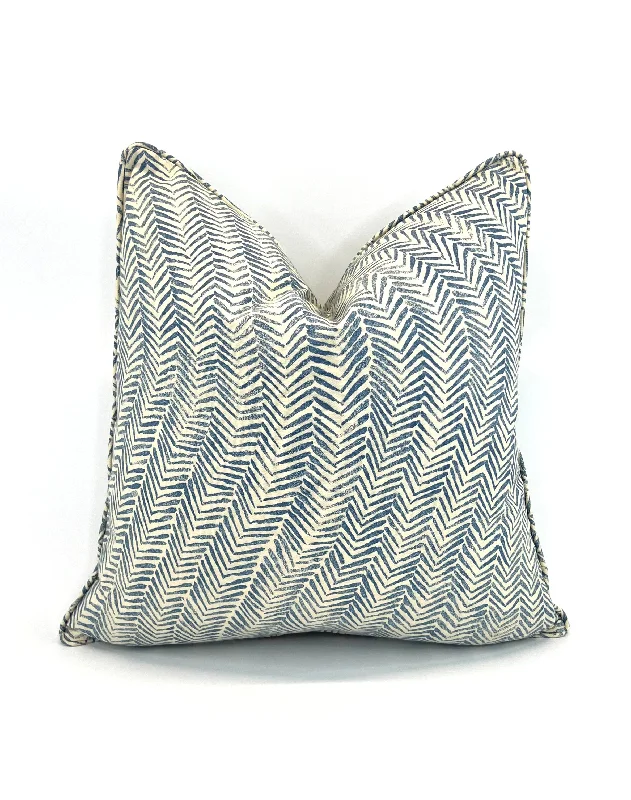 Back Support Pillows for Office ChairsIntoxicating Stripe Blue Fern Decorative Pillow Cover