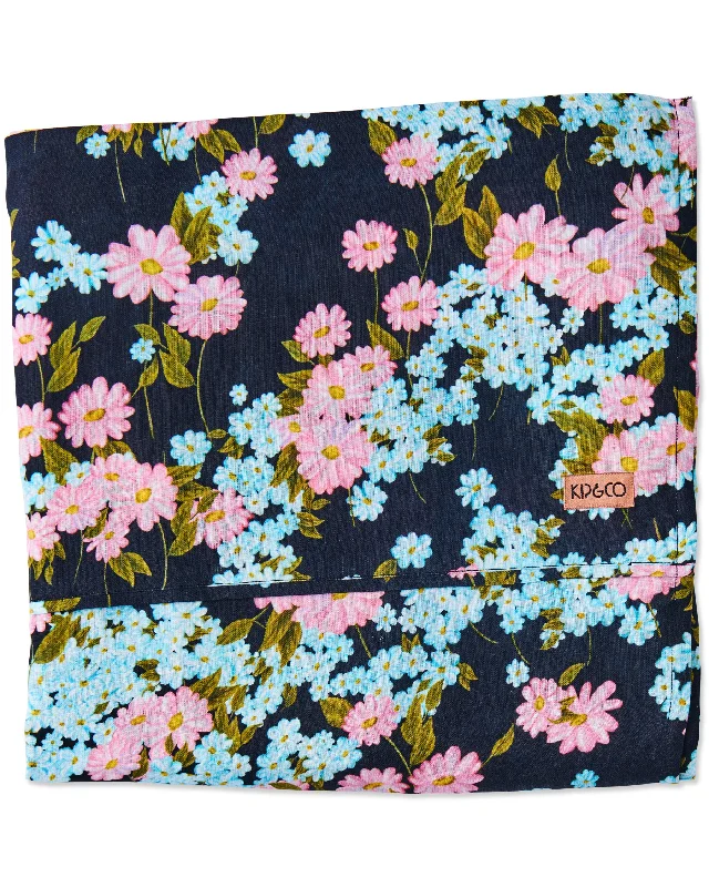 Wrinkle - Free Polyester Sheets for a Low - Maintenance BedPeriwinkle Linen Flat Sheet