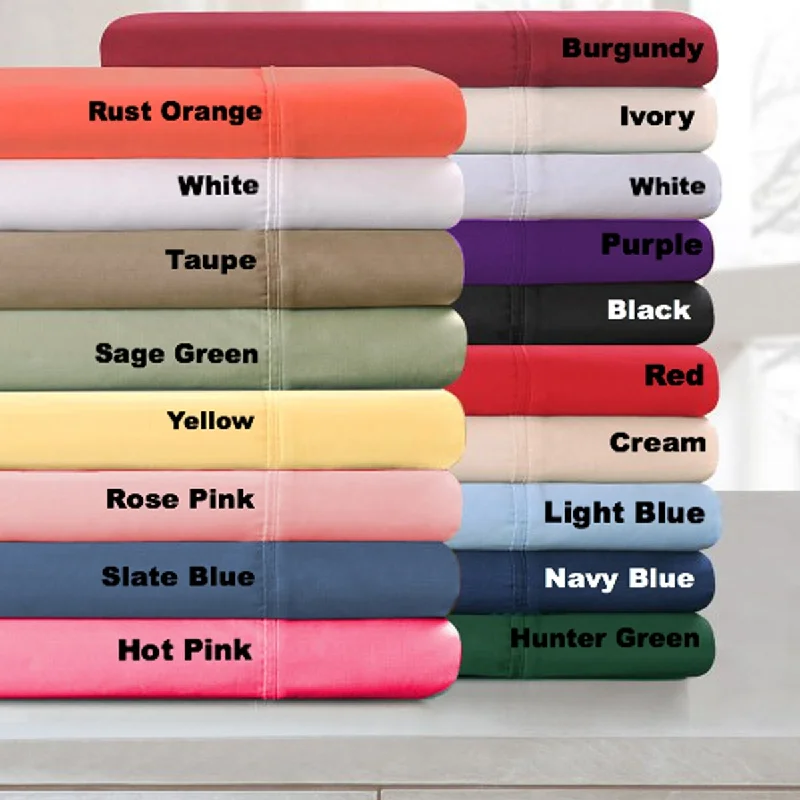 Anti - Pill Microfiber Sheets for a Smooth AppearancePersian Collection1900 Count Fitted 16" Deep Elastic Full Royal Blue