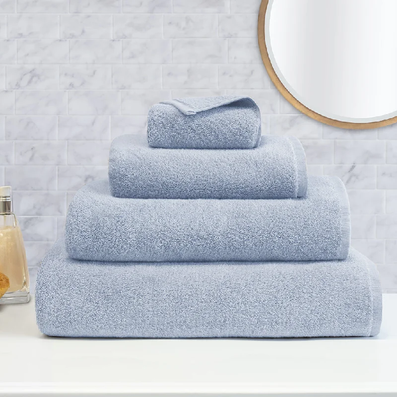 King - Size Sheet Sets with a Decorative Pillow SetThe Plush Ice Blue Towels