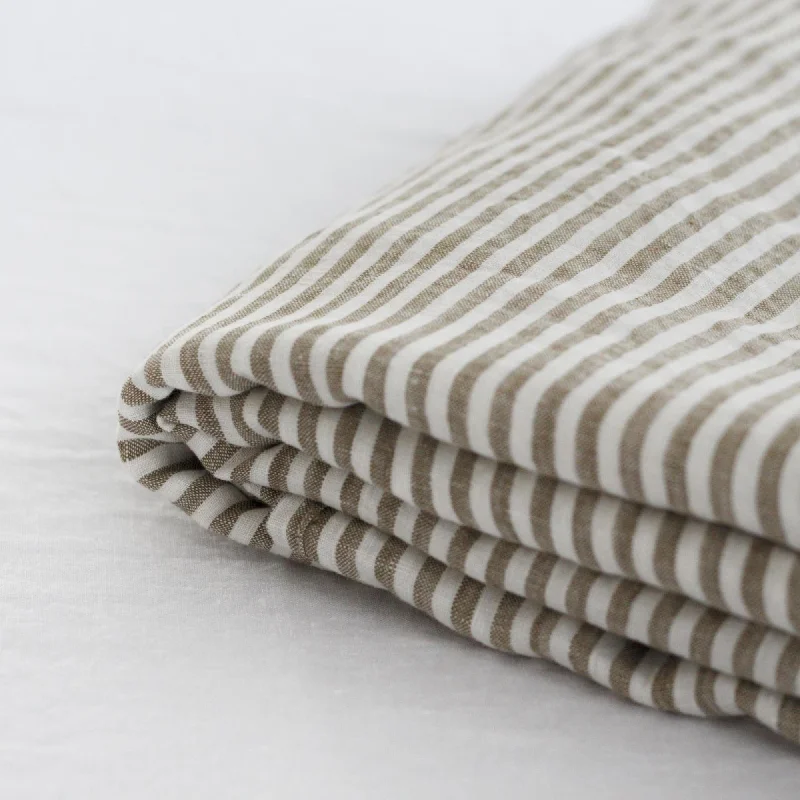 Rayon - Cotton Sheets for a Breathable and Soft BlendOlive Stripes Linen Sheets Set Rayon - Cotton Sheets for a Breathable and Soft BlendOlive Stripes Linen Sheets Set