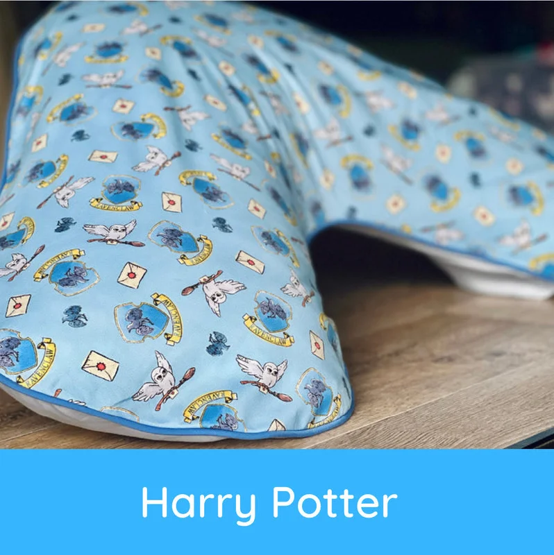 Bolster Pillows for Sofa DecorationHarry Potter - blue - Boomerang Pillow Case
