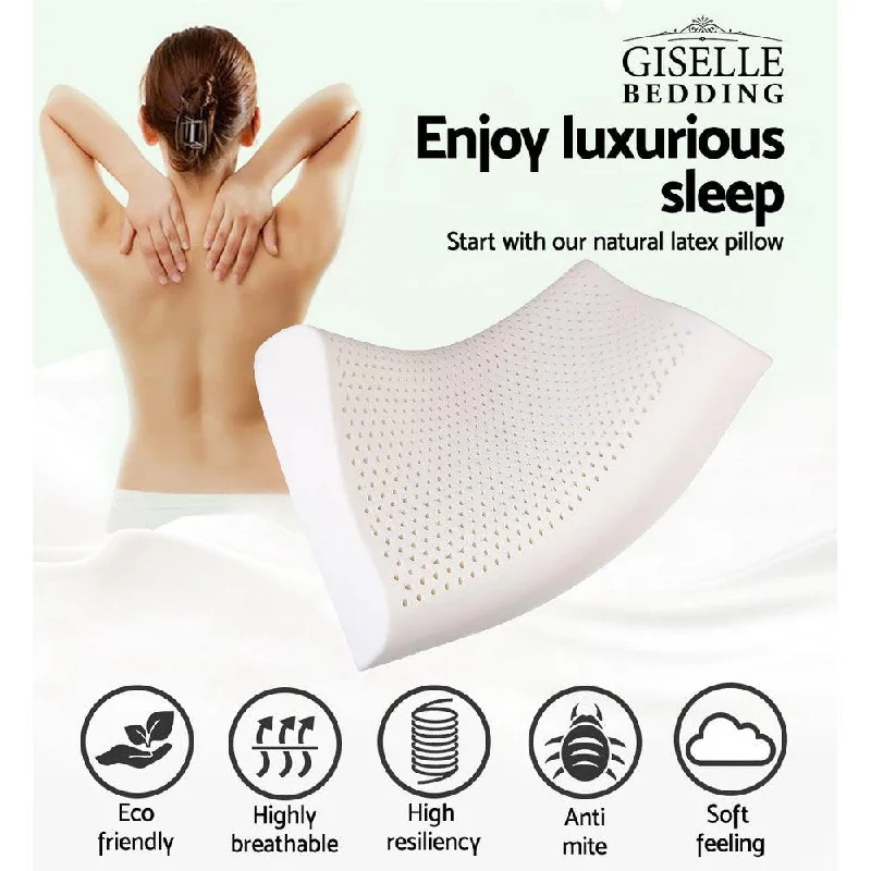 Lumbar Support Pillows for Car SeatsB-Shape Natural Contour Latex Pillow I Set of 2