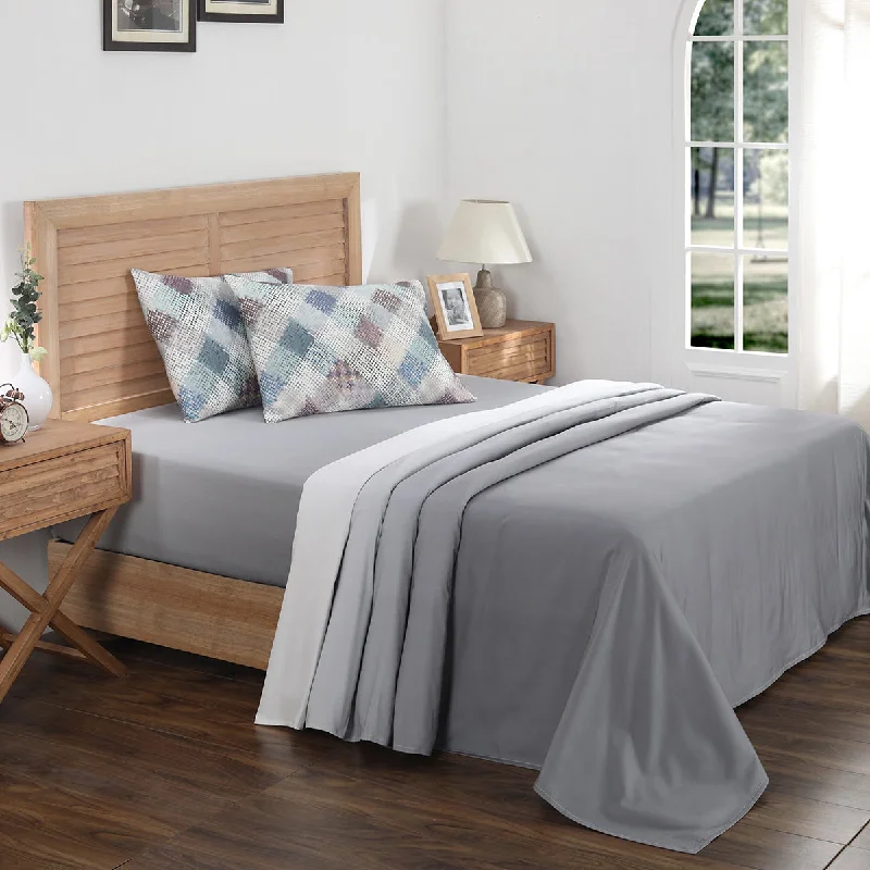 Polyester - Cotton Blend Sheets for Durability and ComfortIndie-Geo Digital Printed Stefano Multi 100% Cotton Bed Sheet