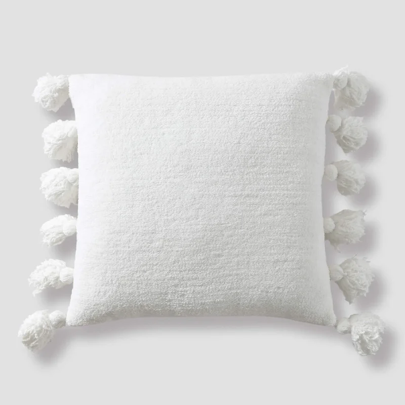 Travel Pillows for Long JourneysSunday Citizen Pom Pom Edge Square Pillow
