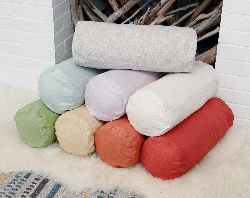 Lumbar Support Pillows for Car SeatsEuropean Linen Pillowcases - Neck Roll sizes