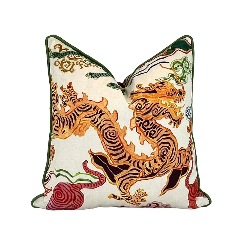 Lumbar Support Pillows for Car SeatsDecorative Pillow Cover in Dragon Himalaya Natural Lumbar Support Pillows for Car SeatsDecorative Pillow Cover in Dragon Himalaya Natural