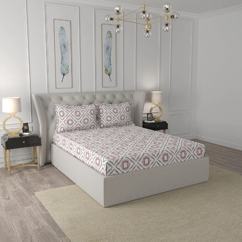 Linen - Cotton Blend Sheets for a Natural and Versatile OptionTranquil Serenity Adley 100%Cotton Printed Bed Sheet With Pillow Case, Red Linen - Cotton Blend Sheets for a Natural and Versatile OptionTranquil Serenity Adley 100%Cotton Printed Bed Sheet With Pillow Case, Red