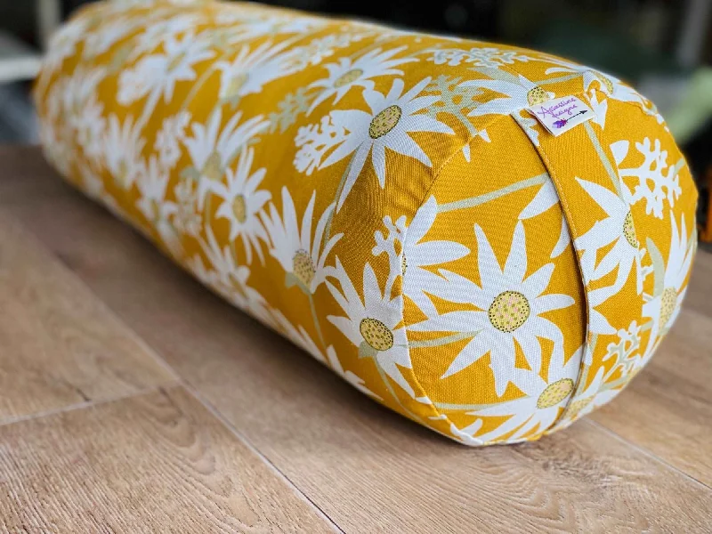 Silk Pillows for Smooth Skin and HairMustard Flowers - Eye Pillow
