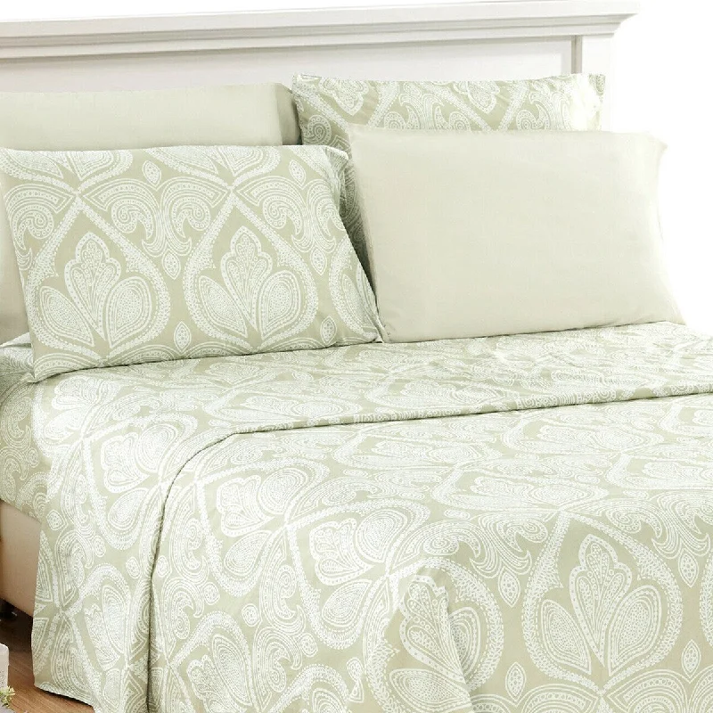 Anti - Pill Microfiber Sheets for a Smooth Appearance6 Piece Bed Deep Pocket Egyptian Comfort 1800 Sheet Set Twin Ivory