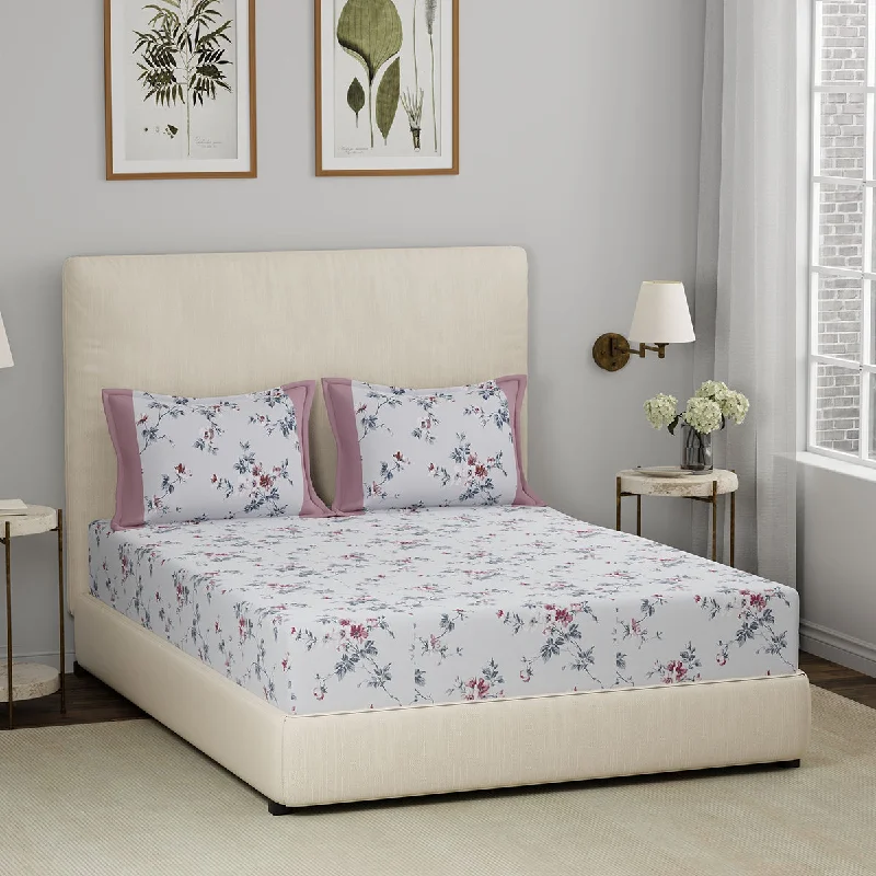 Organic Flannel Sheets for a Natural and Warm SleepEclectic Garden Florate 100% Cotton Printed Bed Sheet With Pillow Case