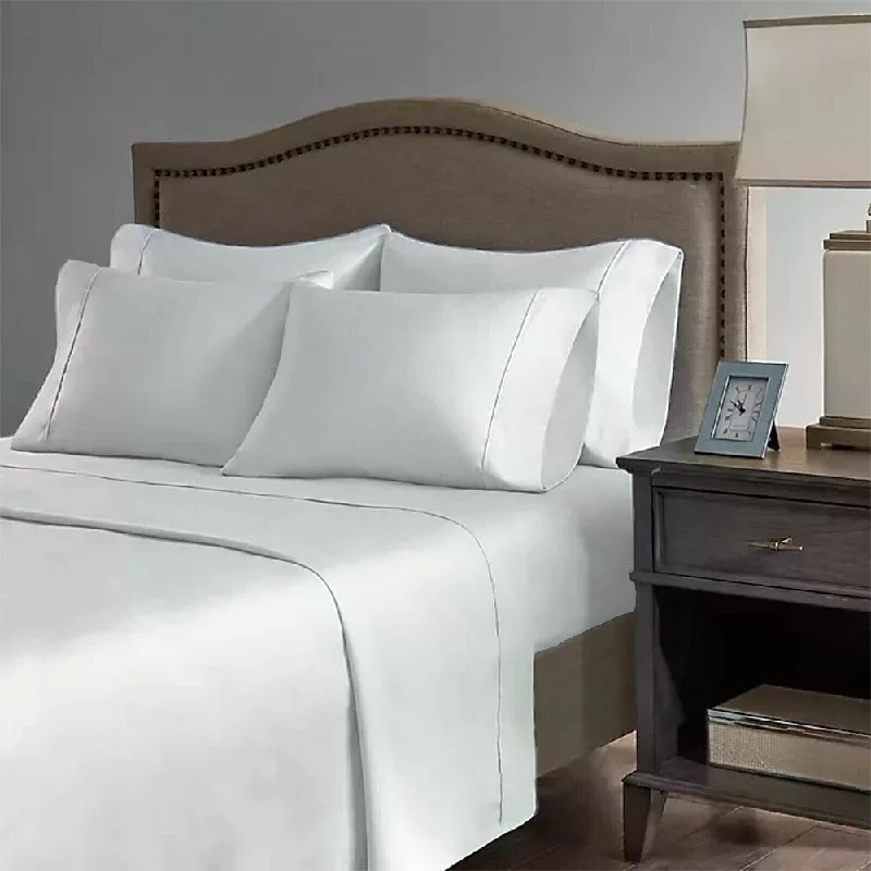 King - Size Sheet Sets with a Decorative Pillow Set2200 Count 6 Pc Premium Bamboo Deep Pocket Queen Sheet White King - Size Sheet Sets with a Decorative Pillow Set2200 Count 6 Pc Premium Bamboo Deep Pocket Queen Sheet White