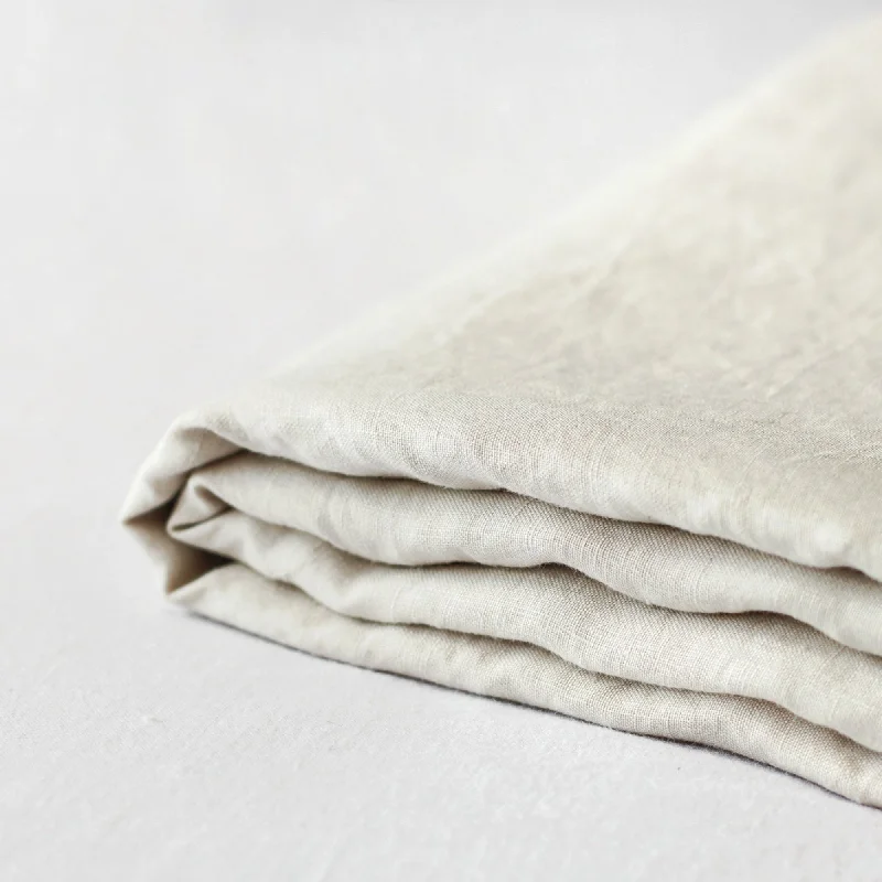 Polyester - Cotton Blend Sheets for Durability and ComfortOat Linen Fitted Sheet