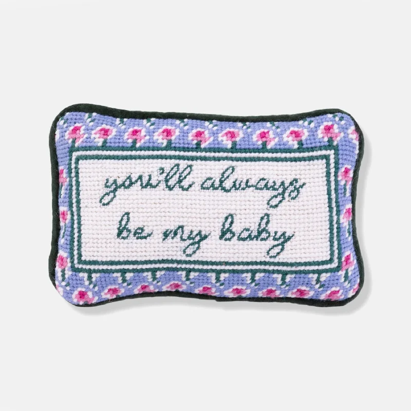 Velvet Pillows for a Touch of EleganceFurbish Be My Baby Mini Lumbar Pillow