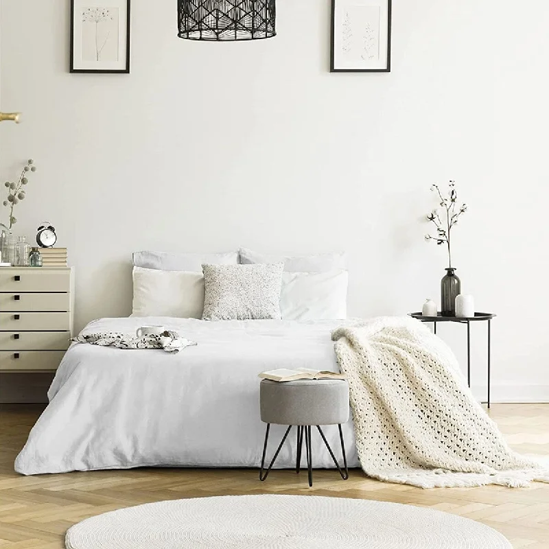 Hypoallergenic Silk Sheets for Sensitive SleepersPacific Cotton Super Soft Sheet Set - 400Tc 4-Piece Set - White, King
