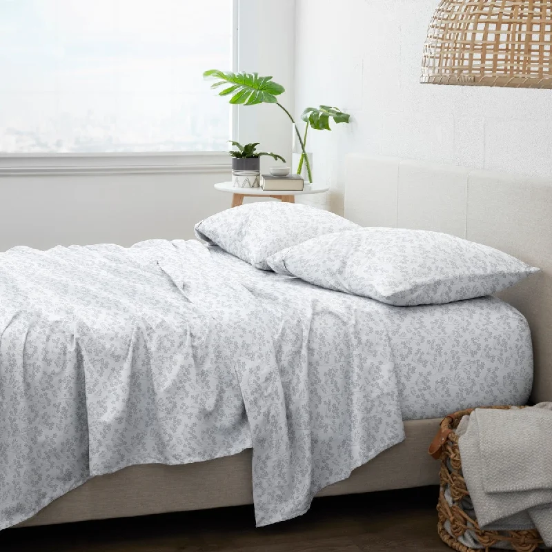 Flat Sheets with a High - Quality Finish for a Luxurious LookBecky Cameron Chantilly Lace Style Pattern 4 Piece Bed Sheets Set Flat Sheets with a High - Quality Finish for a Luxurious LookBecky Cameron Chantilly Lace Style Pattern 4 Piece Bed Sheets Set