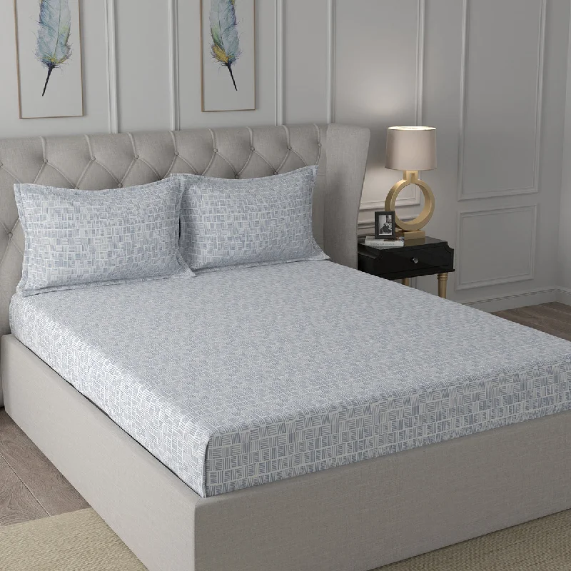 Rayon - Cotton Sheets for a Breathable and Soft BlendBackyard Patio Orion Printed Bed Sheet With Pillow Case