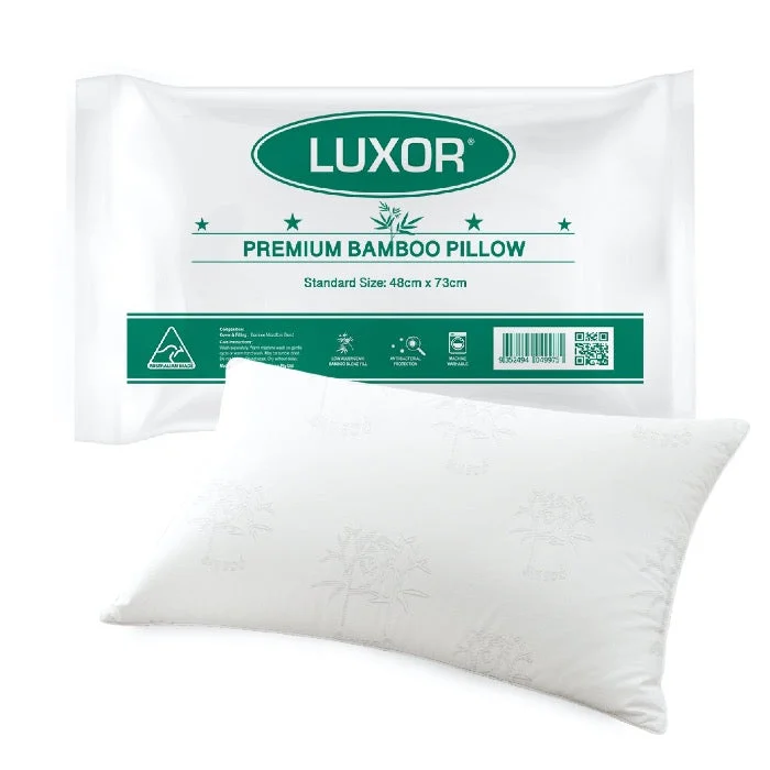 Memory Foam Pillows for Neck SupportBamboo Cooling Pillow I Standard Size I Australian Made