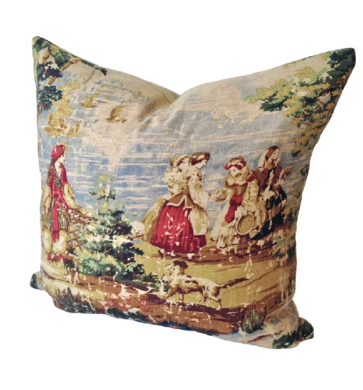 Adjustable Pillows for Customized ComfortDecorative Pillow Cover in Bosprus Toile
