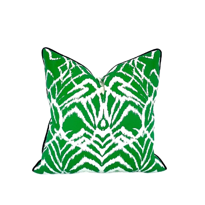 Silk Pillows for Smooth Skin and HairKelly Green Wild Ikat Decorative Pillow Cover Design with a Variety of Piping Color Options Silk Pillows for Smooth Skin and HairKelly Green Wild Ikat Decorative Pillow Cover Design with a Variety of Piping Color Options