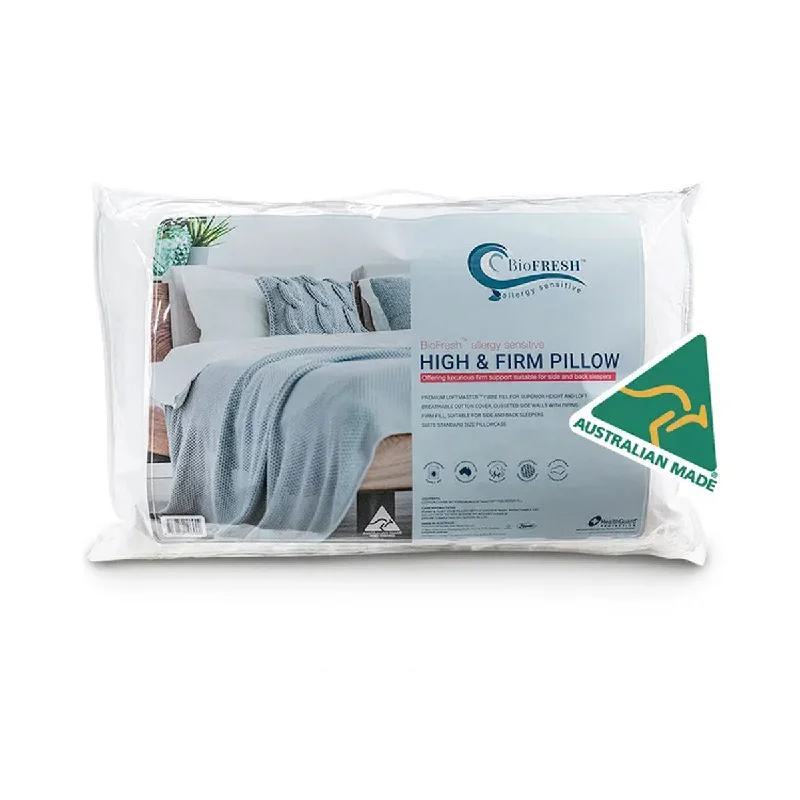 Velvet Pillows for a Touch of EleganceAllergy Sensitive High/Firm Standard Pillow 66 x 41 x 5cm
