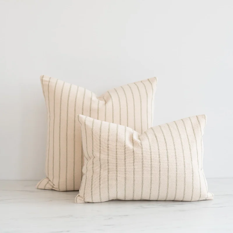 Hypoallergenic Pillows for Allergy SufferersPistachio Woven Stripes Pillow Cover