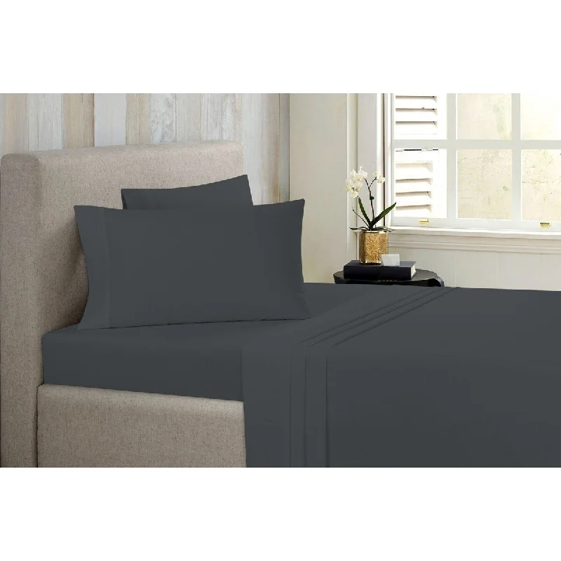 Quilted Cotton Sheets for a Warm and Inviting BedBibb Home Antimicrobial 4 Piece Solid Sheet Set