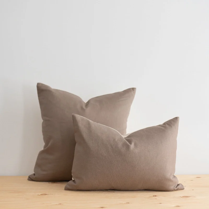 Travel Pillows for Long JourneysGreige Linen Pillow Cover