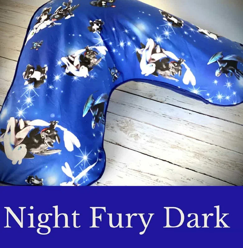 Pregnancy Pillows for Expectant MothersNight Fury - dark - Boomerang Pillow Case