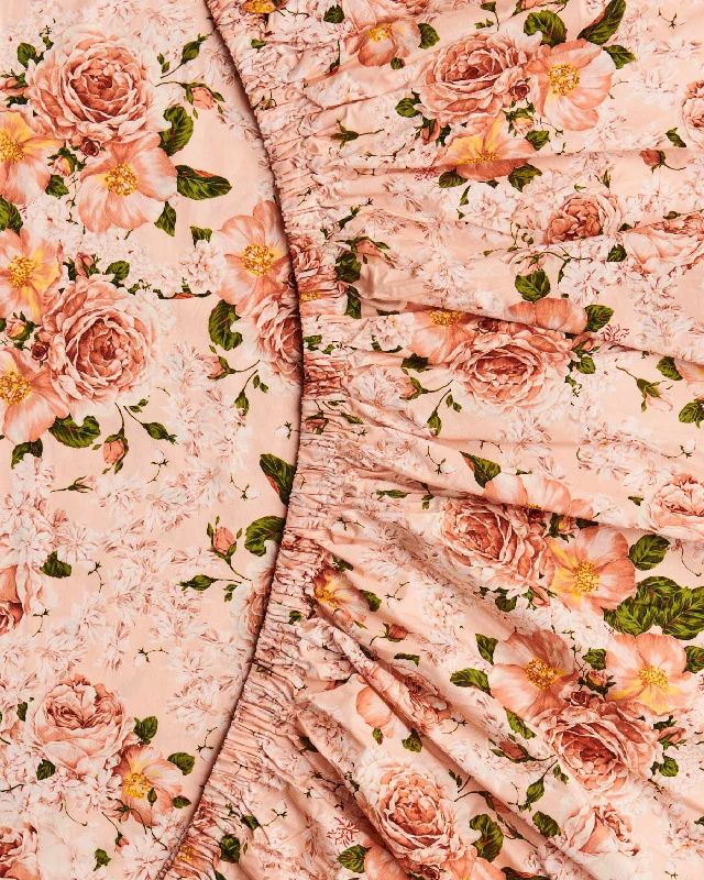 Rayon - Cotton Sheets for a Breathable and Soft BlendRose Garden Organic Cotton Fitted Sheet