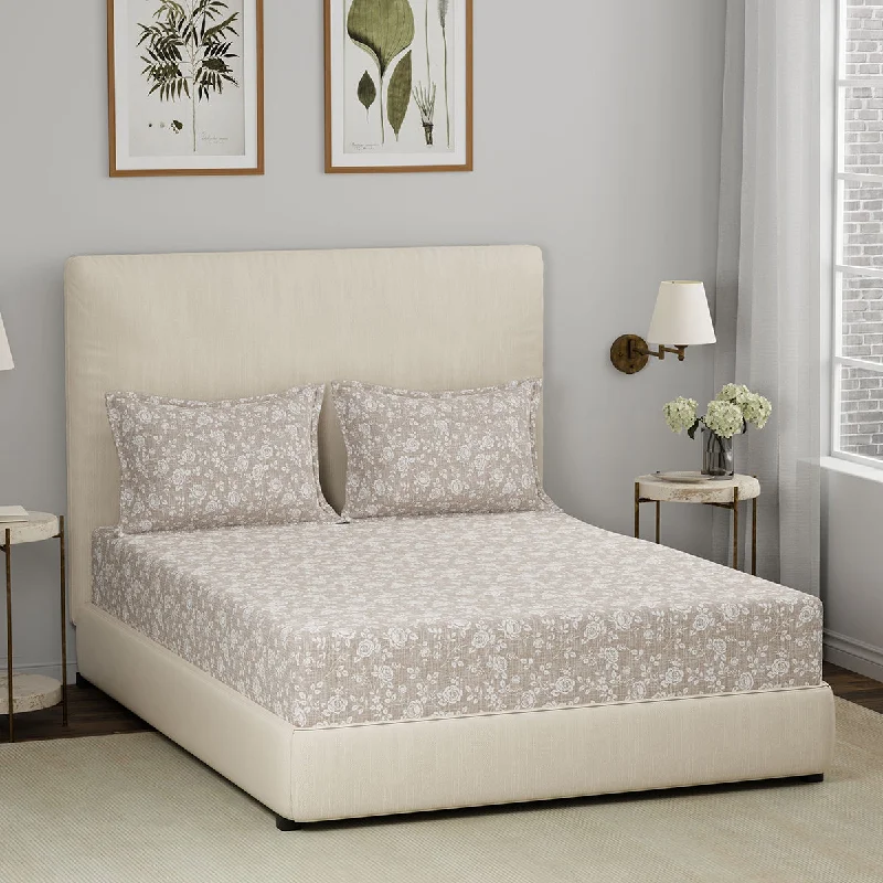 Moisture - Wicking Cotton Sheets for a Dry and Comfortable SleepEclectic Garden Enchant 100%Cotton Printed Fitted Sheet With Pillow Case Moisture - Wicking Cotton Sheets for a Dry and Comfortable SleepEclectic Garden Enchant 100%Cotton Printed Fitted Sheet With Pillow Case