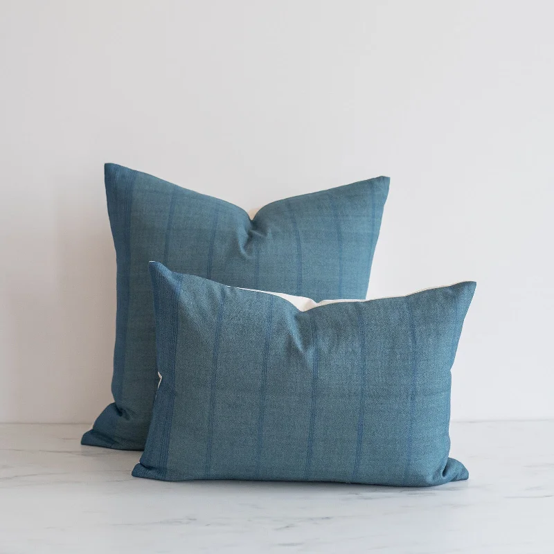 Cotton Pillows for Natural ComfortCerulean Silk Bhujodi Pillow Cover