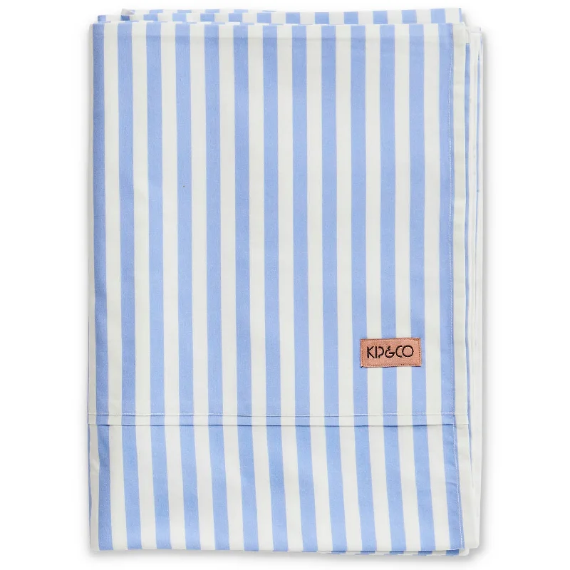 Linen - Cotton Blend Sheets for a Natural and Versatile OptionSeaside Stripe Organic Cotton Flat Sheet