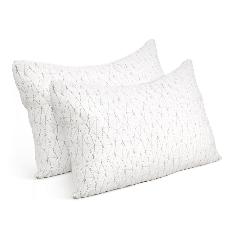 Travel Pillows for Long JourneysKing Size Memory Foam Pillows I Set of 2